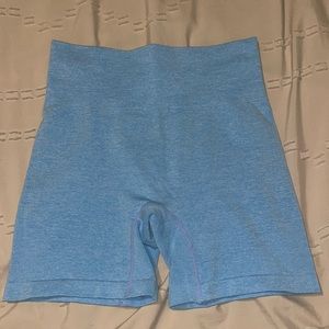 blue amazon biker shorts